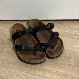 Birkenstock Black and Brown Sandals